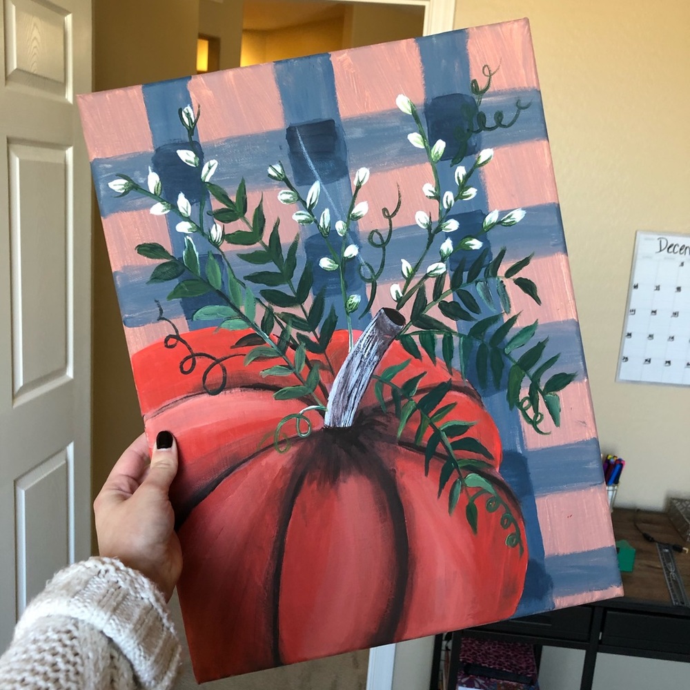 16 x 12 Pumpkin Painting